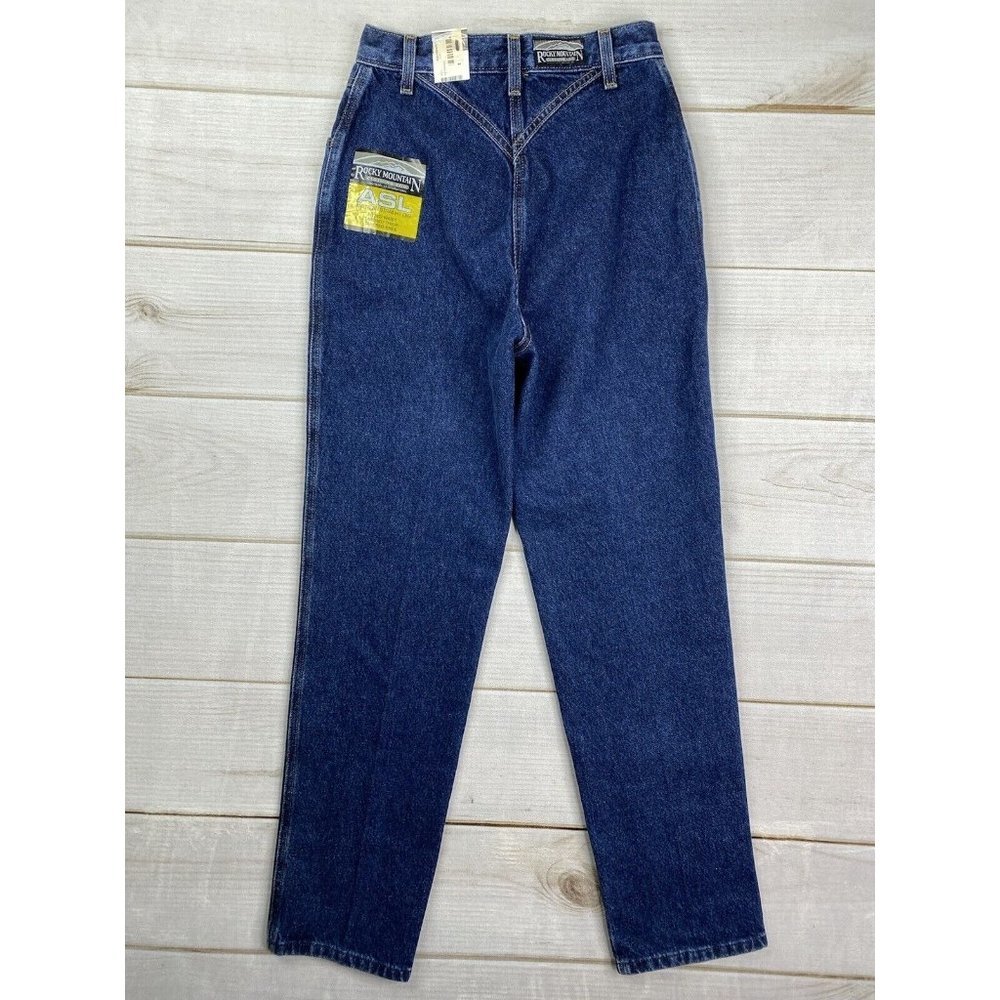 Vtg Rockies Jeans 7 Short Rocky Mountain High Rise Western Mom Bareback Dark NWT - Picture 13 of 16